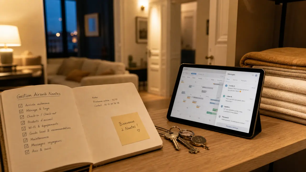 Conciergerie airbnb nantes : check-list, clés et calendrier de réservations