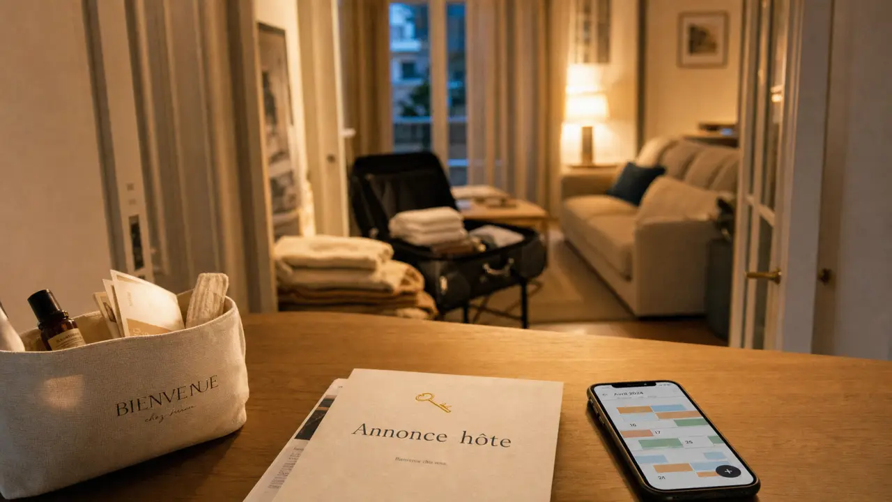 Devenir hote airbnb : intérieur d’un appartement prêt pour voyageurs