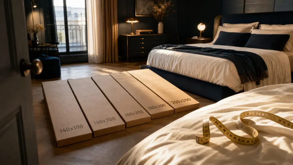 Dimension lit 2 places : choisir 140x190 à king size selon la chambre