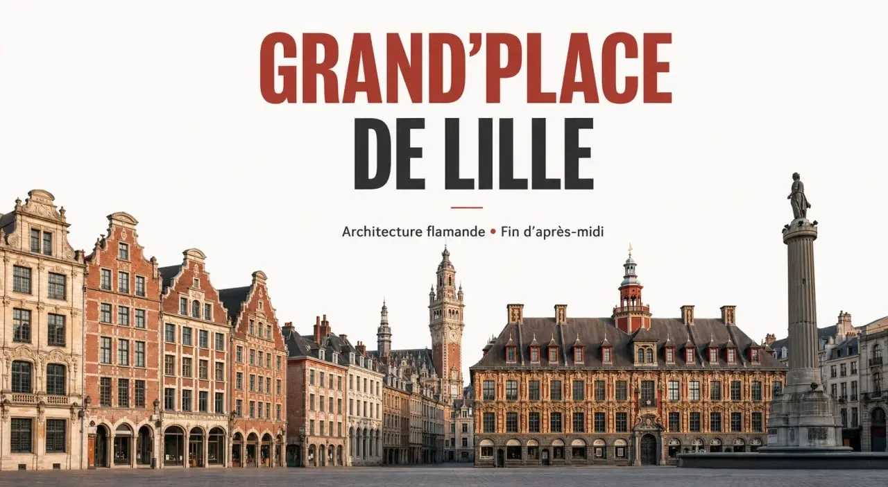 Que faire à Lille : vue emblématique de la Grand'Place et son architecture flamande