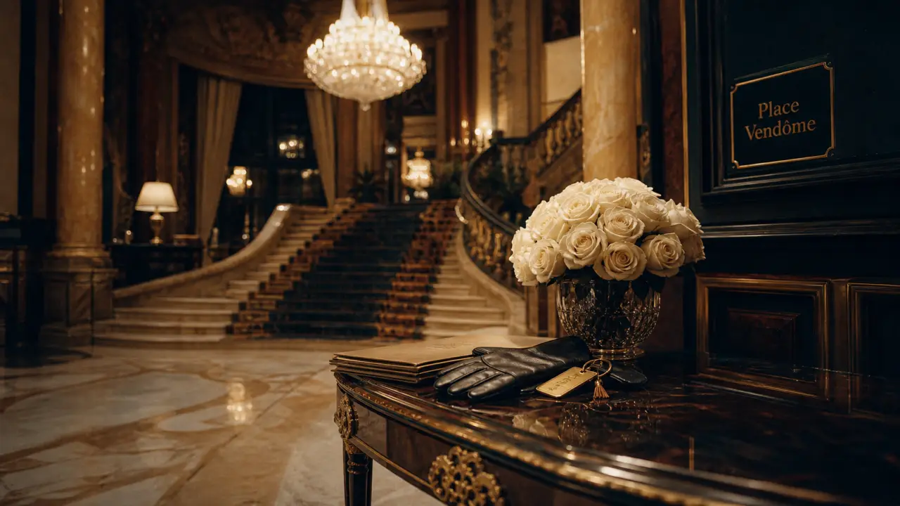 Hall luxueux du Ritz Paris, Place Vendôme