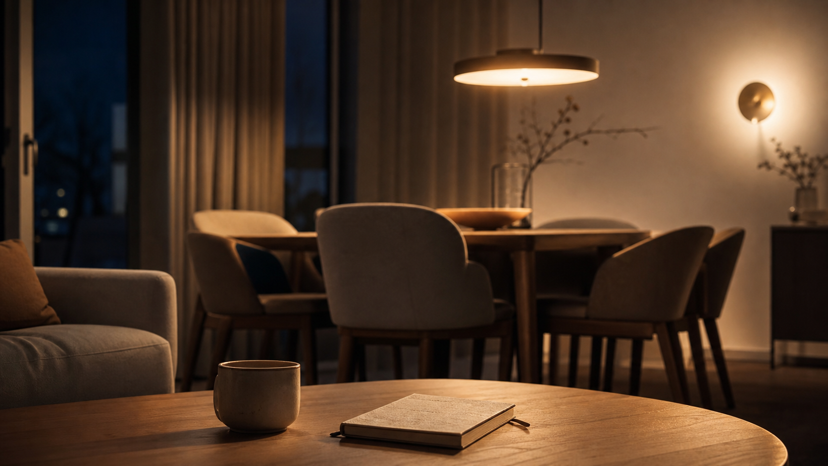 Luminaire design pour salle à manger contemporaine