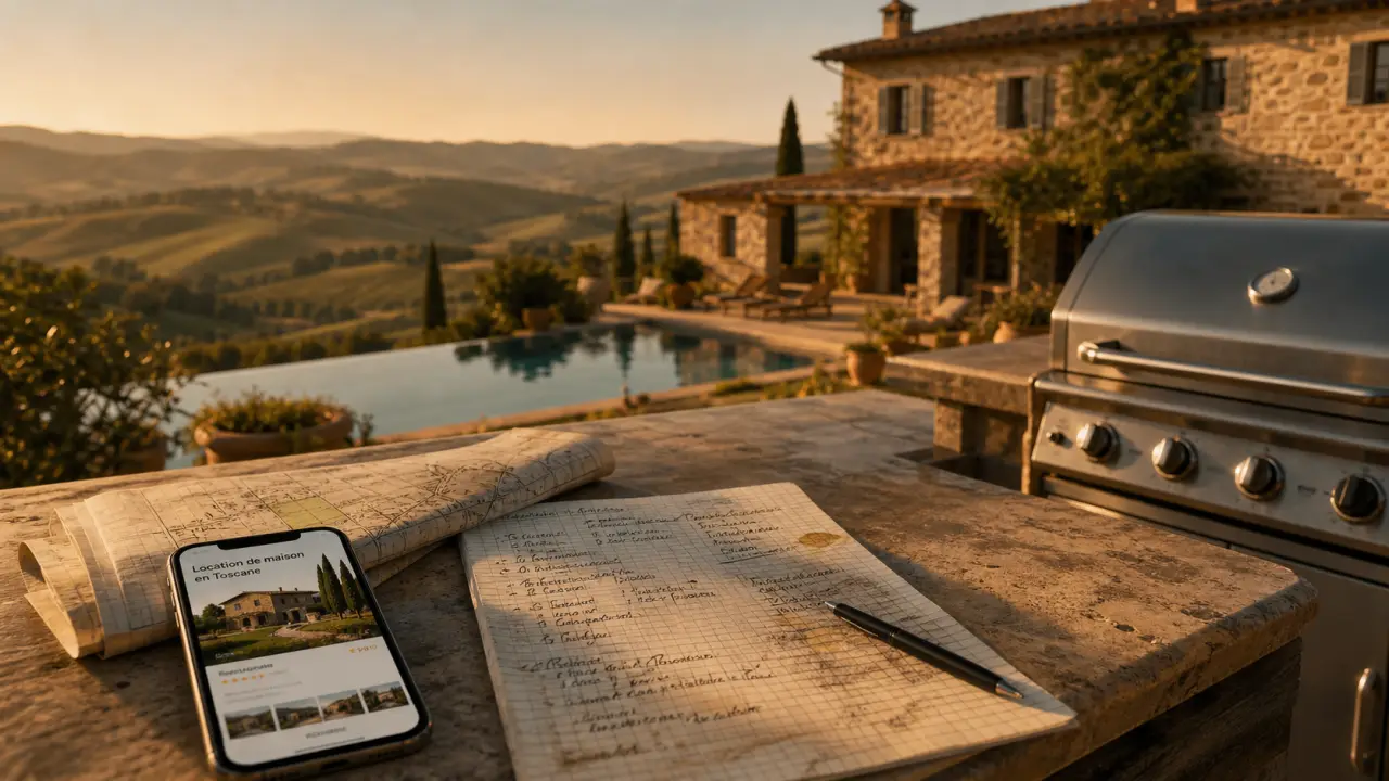 Toscane location maison : terrasse, villa et piscine privée