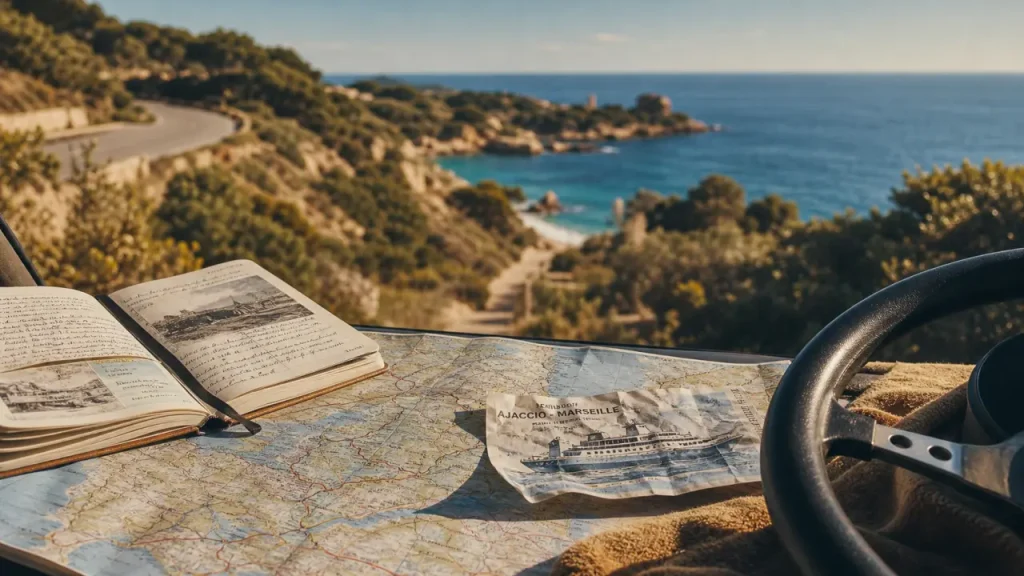 Blog vacances en corse : carte, ferry et route vers le Nord ou le Sud