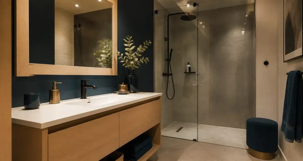 Home staging salle de bain : salle de bain modernisée sans gros travaux