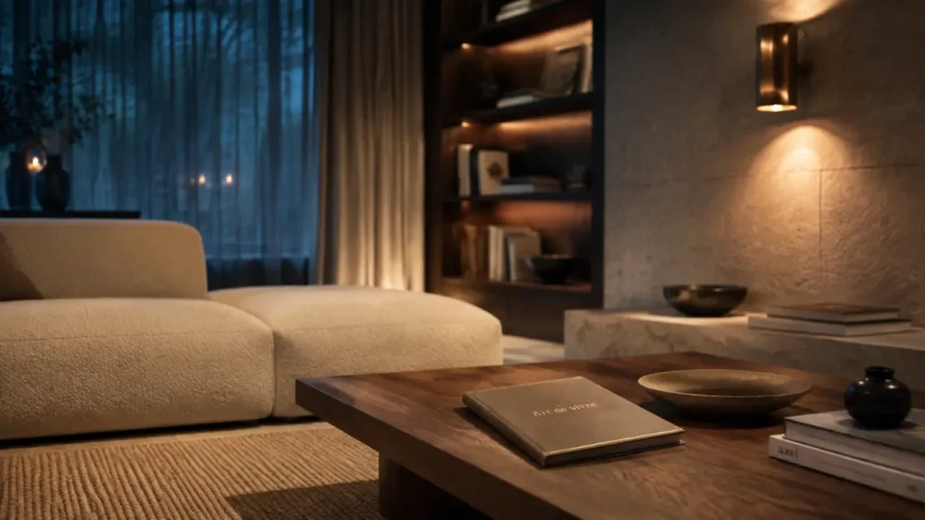 Luxury design art de vivre : le luxe se construit dans l’usage, les matières et la lumière